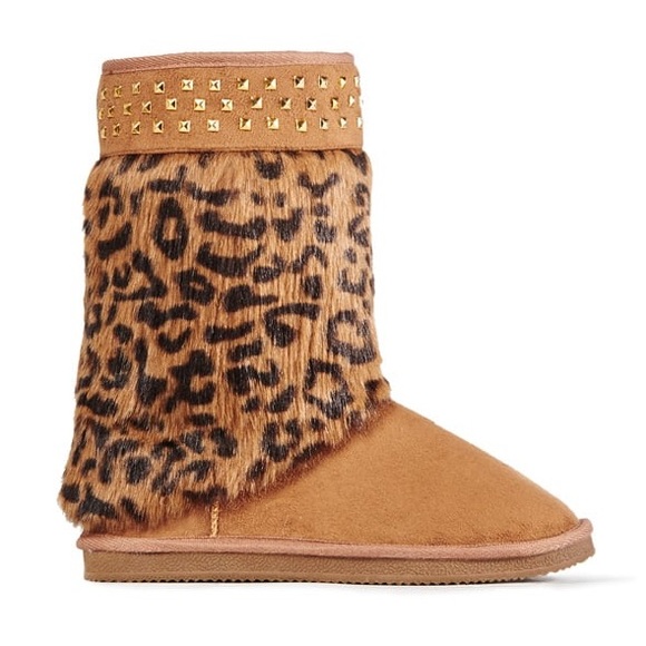 Just Fab Leopard 🐆 print Winter boots - Picture 1 of 11